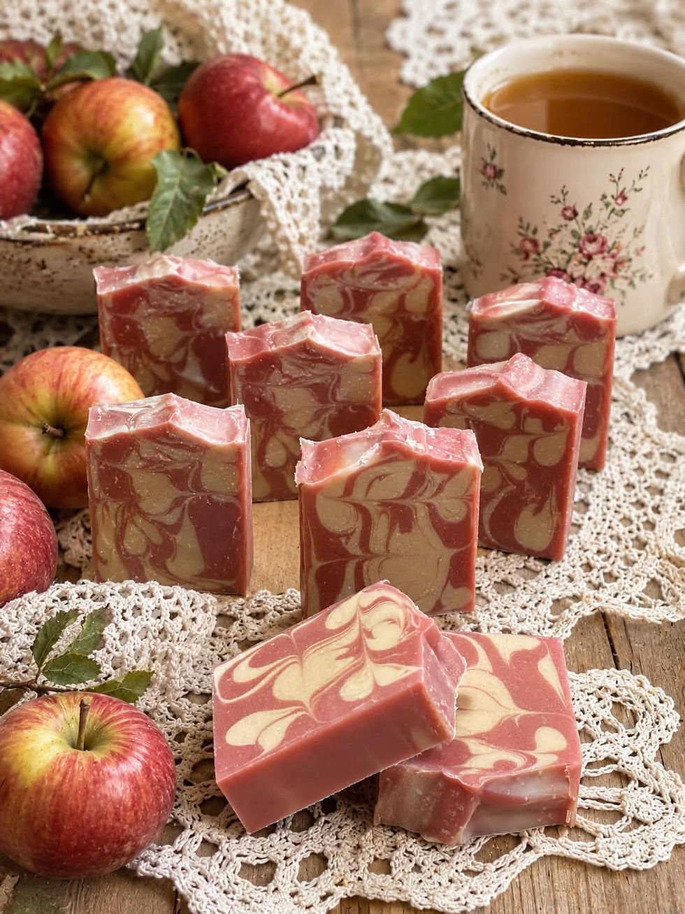 Apple Cinnamon Scented Goat Milk Soap 5 oz.
