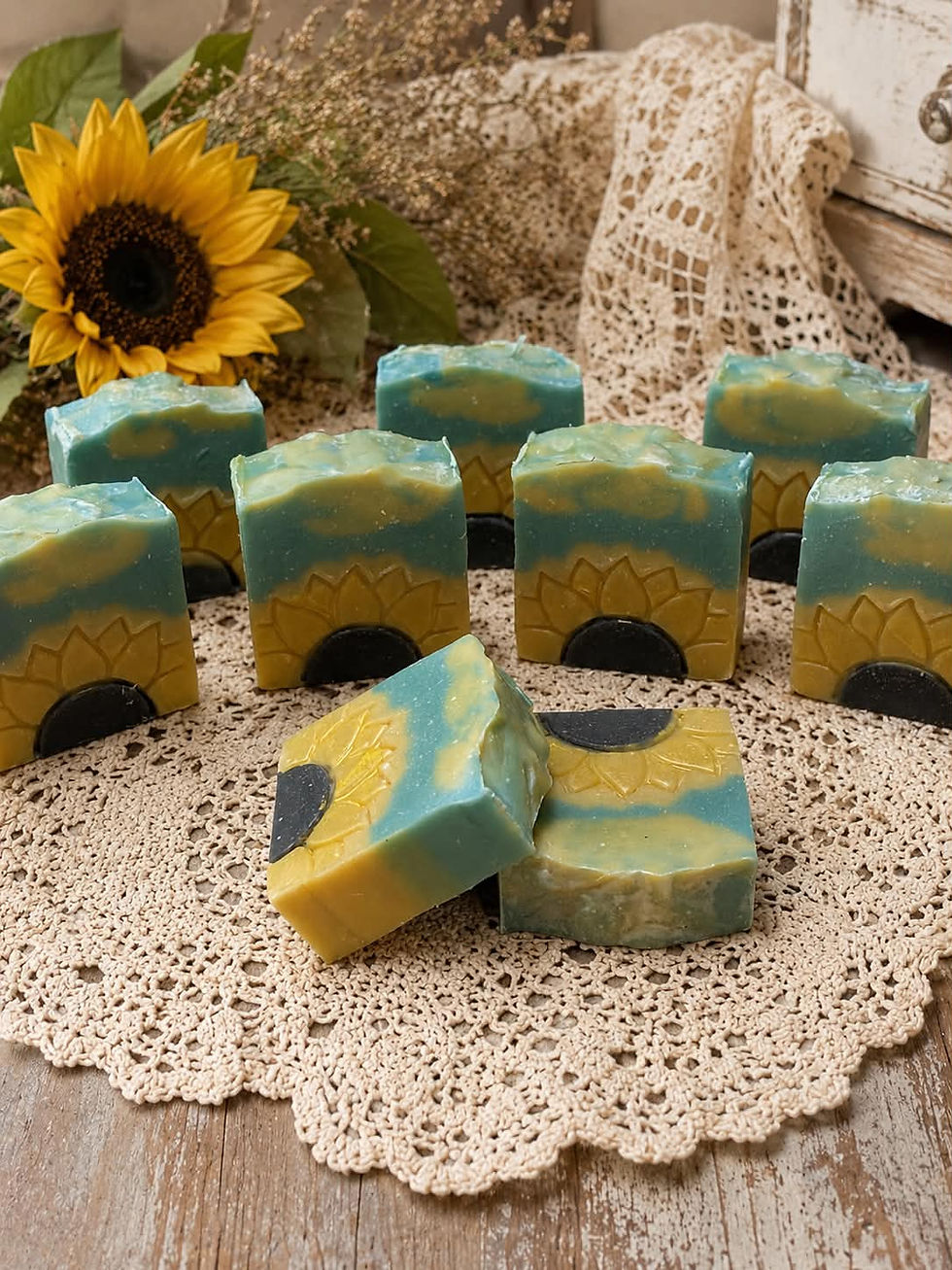 Spa Scented Sunflower Goat Milk Soap-5oz.