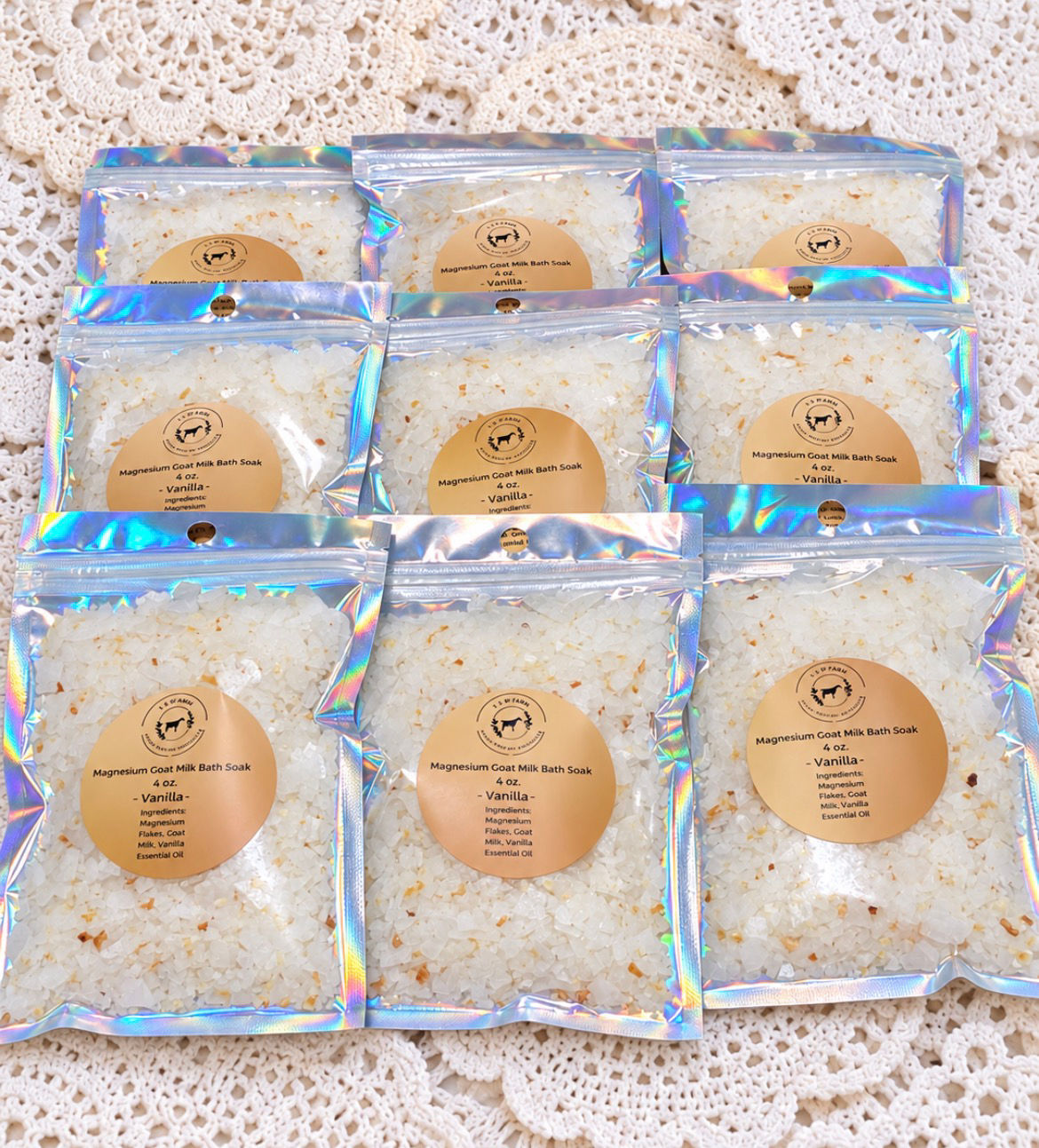 4 oz. Vanilla Magnesium Goat Milk Bath Soak