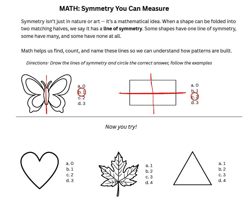 Thumbnail: Seeing Symmetry Workbook