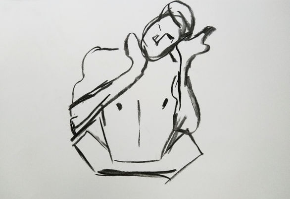 fabio charcoal drawing - 404tita 