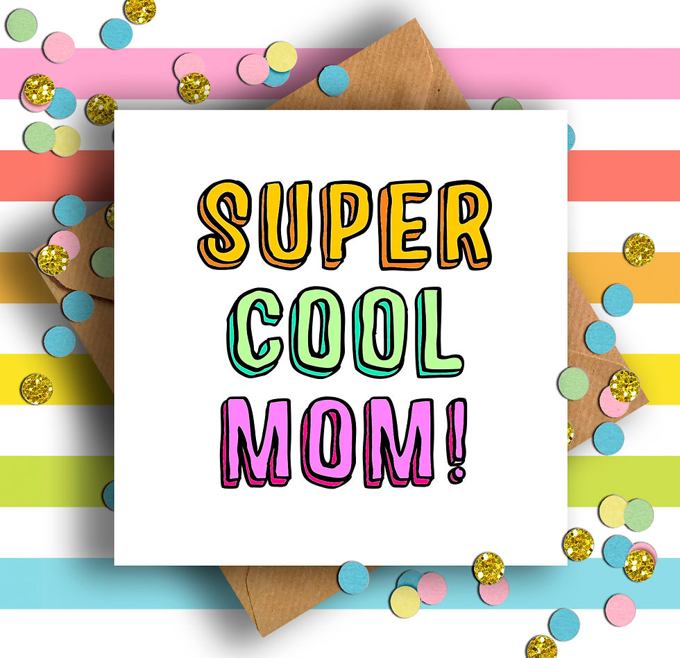 Thumbnail: Bold Super Cool Mum! Card