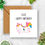 Thumbnail: Personalised Rainbow Unicorn Birthday Number Card