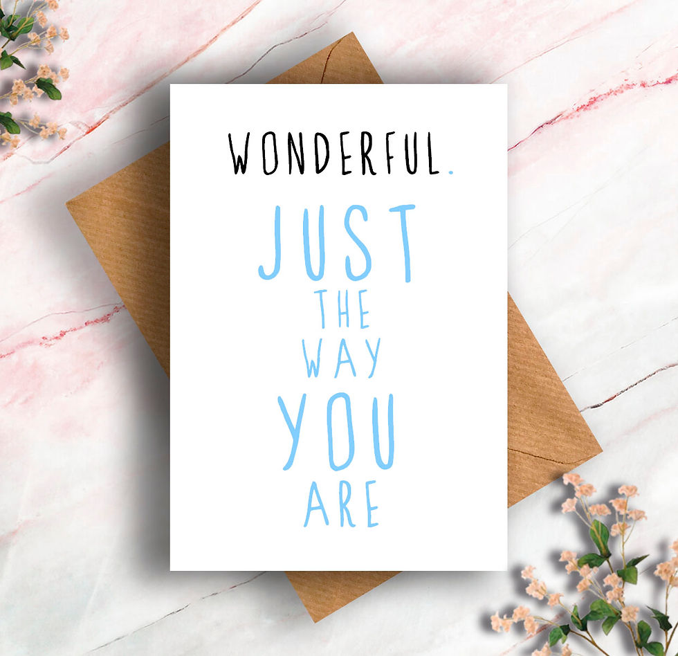 Thumbnail: Wonderful Just the Way You Are Card
