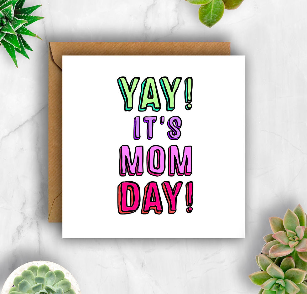 Thumbnail: Bold Yay! It's Mum Day! Card