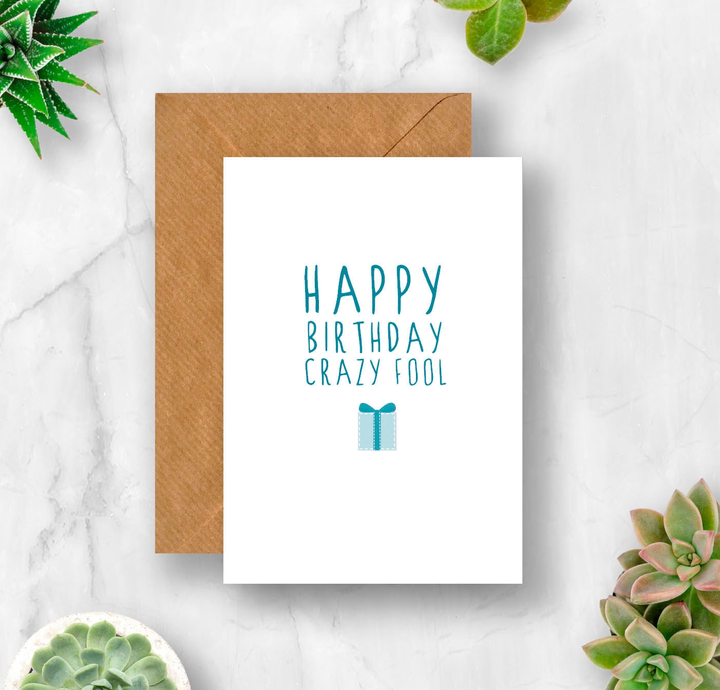 Crazy Fool Birthday Card