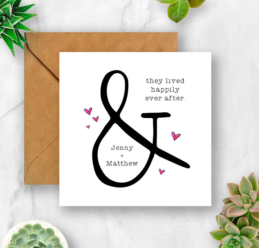Thumbnail: Personalised & They Lived Happily Ever After Card