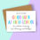 Thumbnail: Personalised Rainbow Letters Good Luck at High School Card