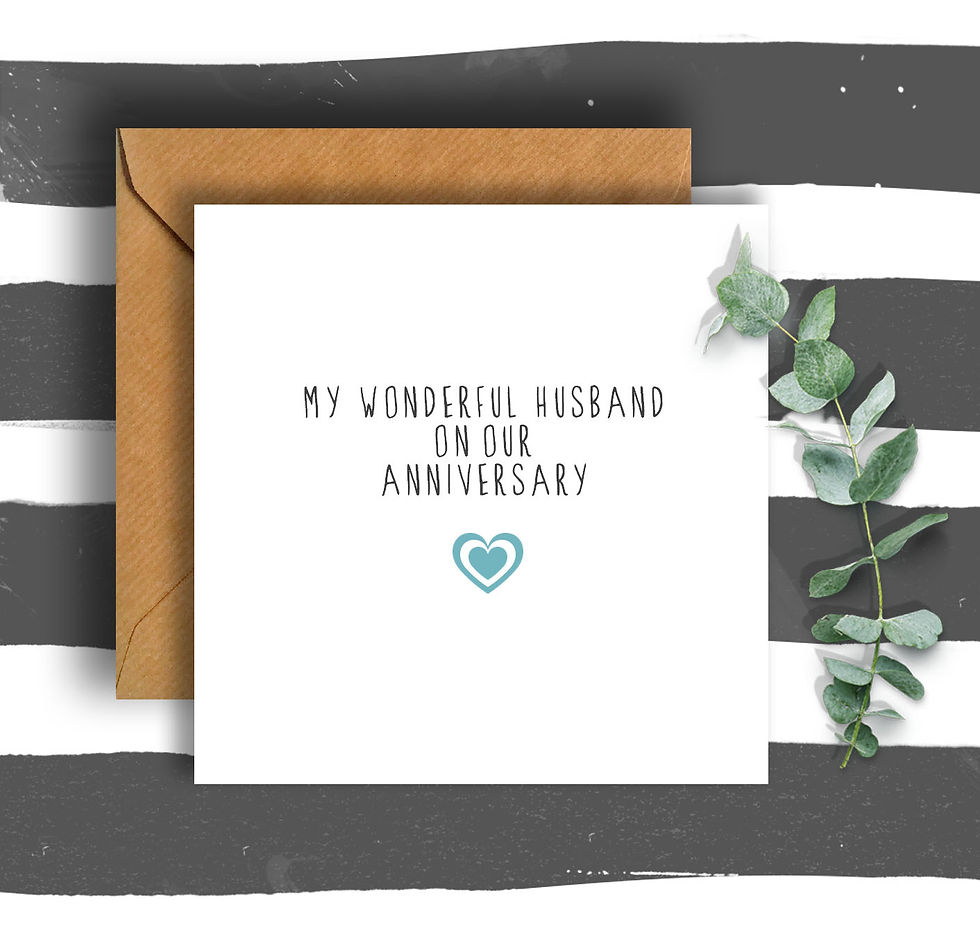 Thumbnail: Heart Husband Anniversary Card