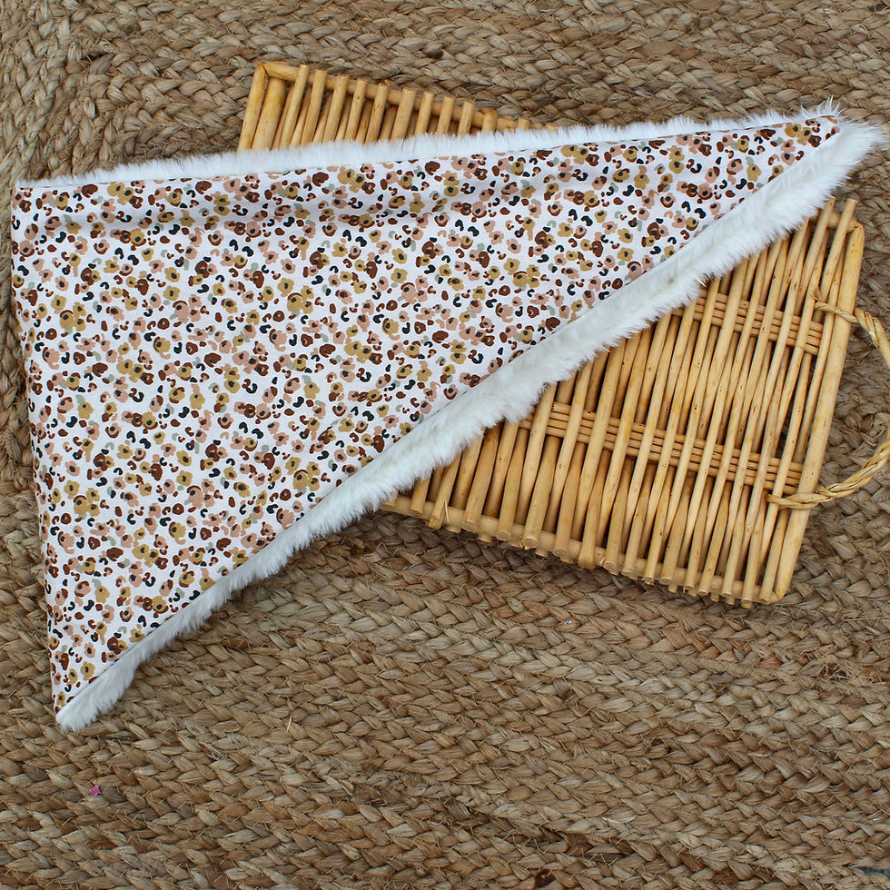 Miniature : Echarpe bandana polaire mini-léopard dès 1an