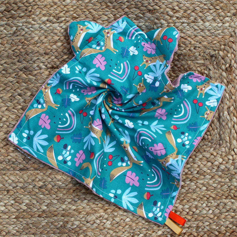 Miniature : Doudou renard arc en ciel