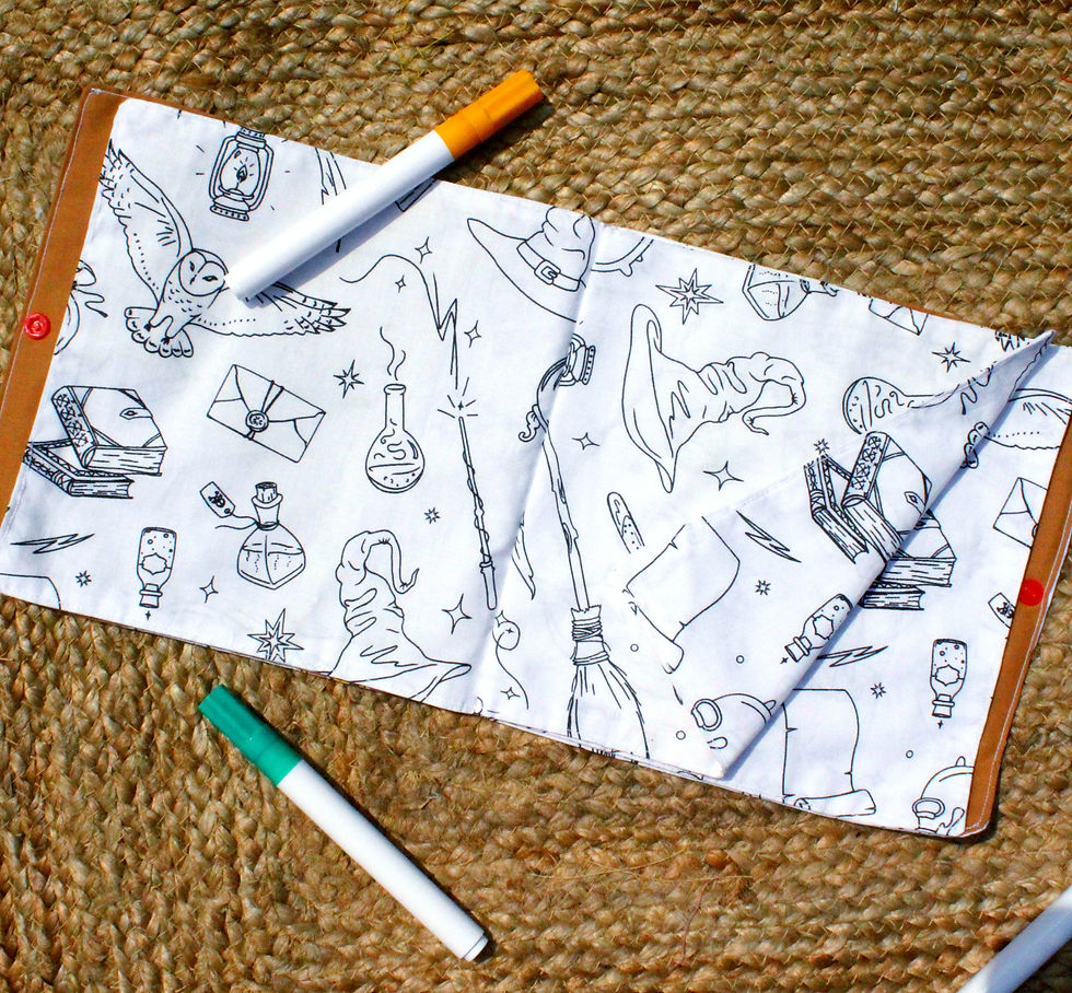 Miniature : Livret de coloriages lavables-  École des sorciers 