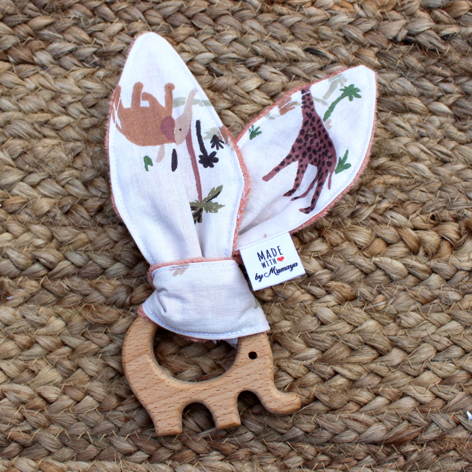 Anneau de dentition éléphant safari