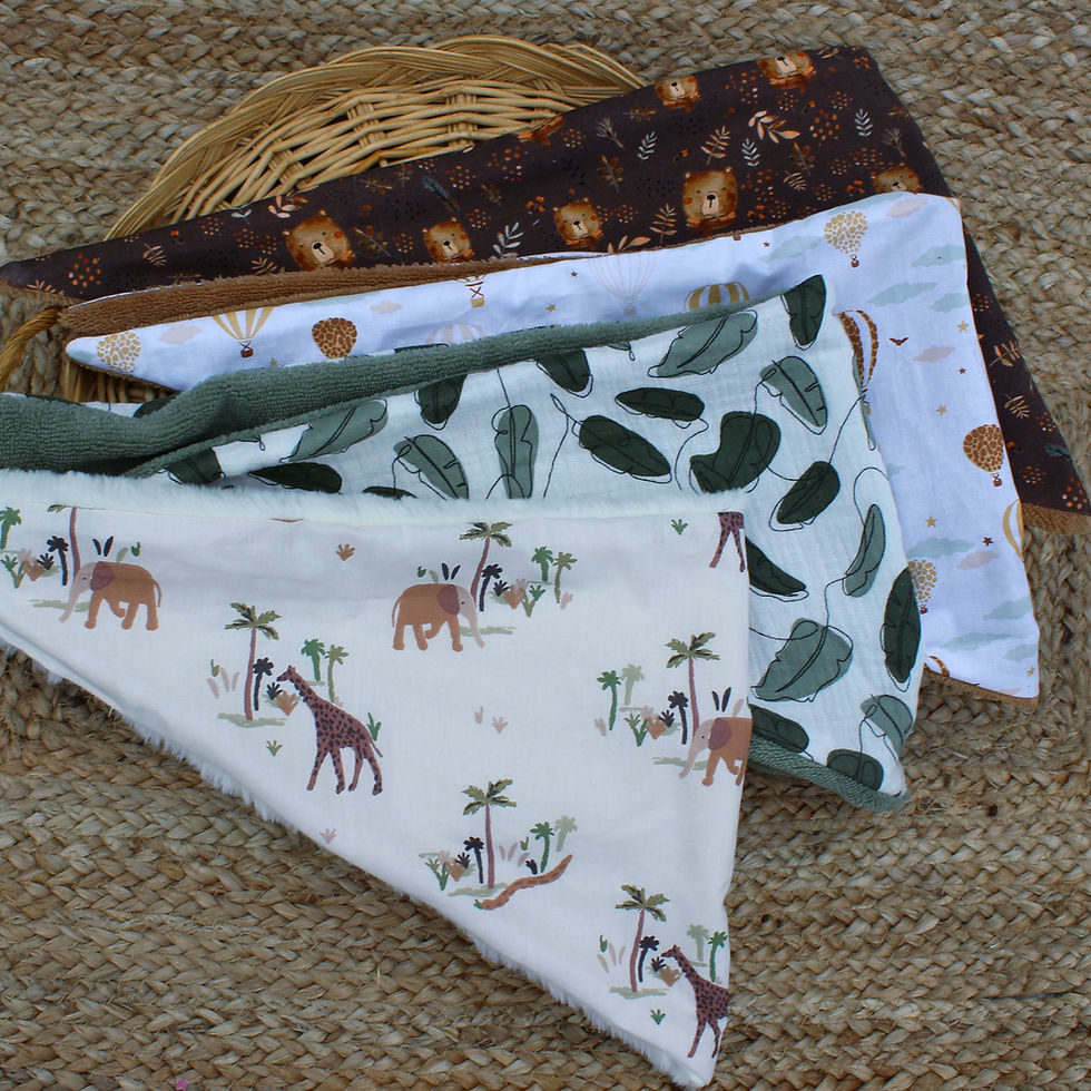 Miniature : Echarpe bandana polaire Montgolfière safari dès 1an