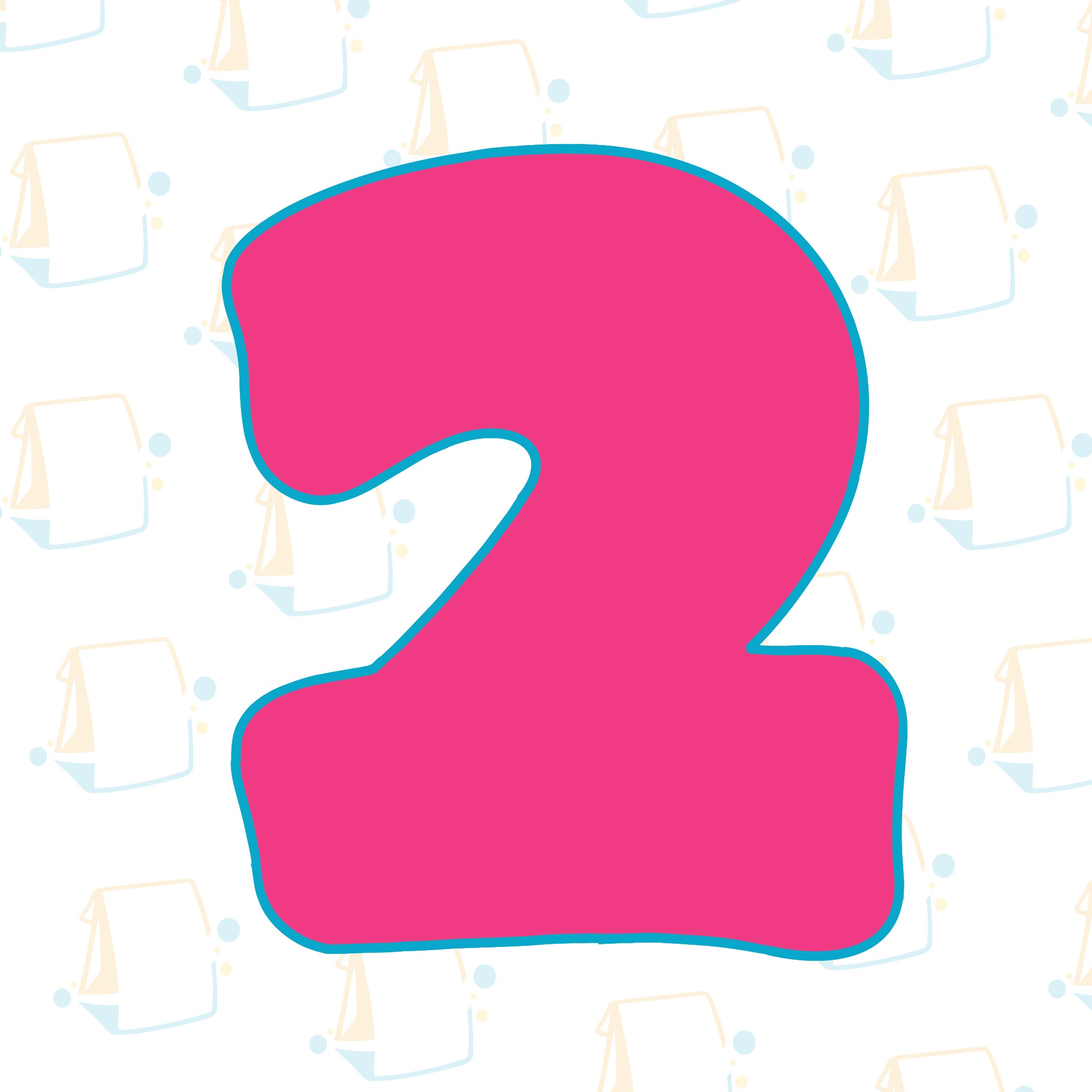 Number 2 Cookie Cutter