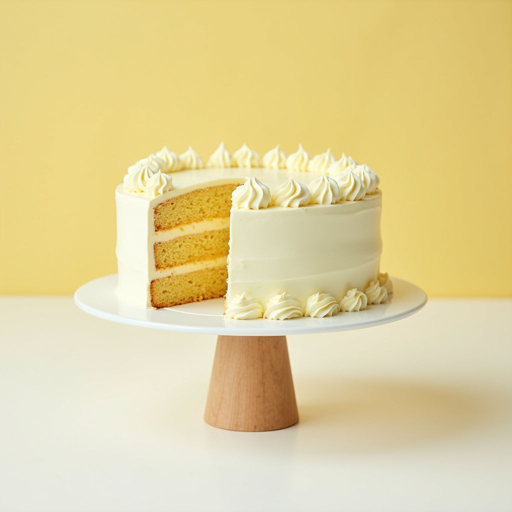 Lemon Vanilla Elderflower Cake
