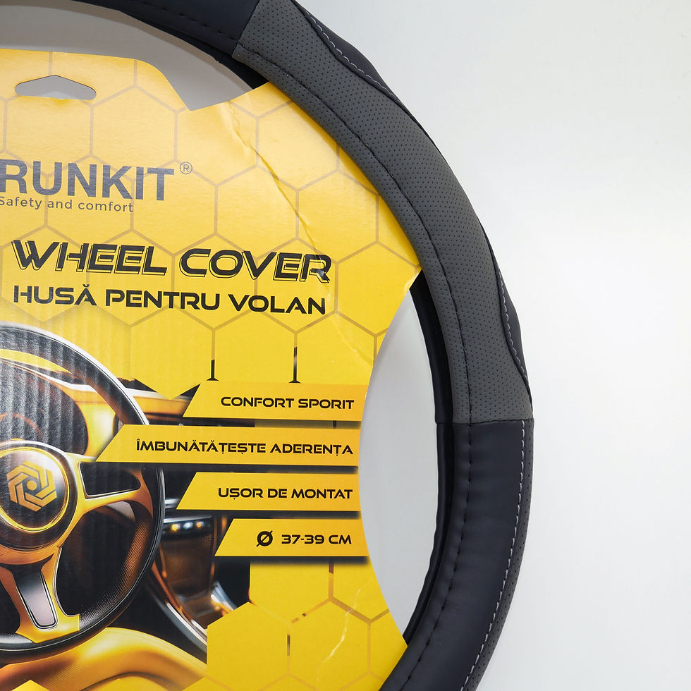 Miniatură: Husa de volan - piele sintetica RUNKIT