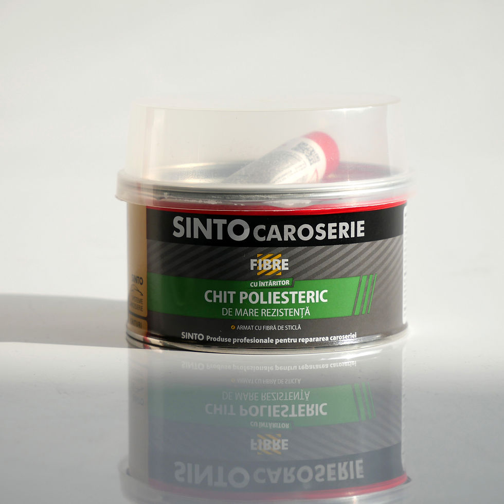 Miniatură: Chit poliesteric Fibre + intaritor 0.29 kg SINTO