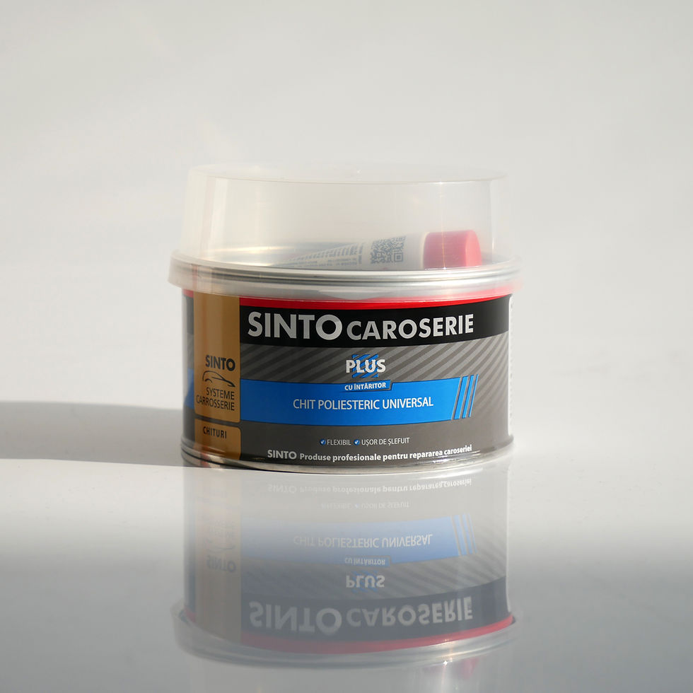 Miniatură: Chit poliesteric Plus + intaritor 0.35 kg SINTO