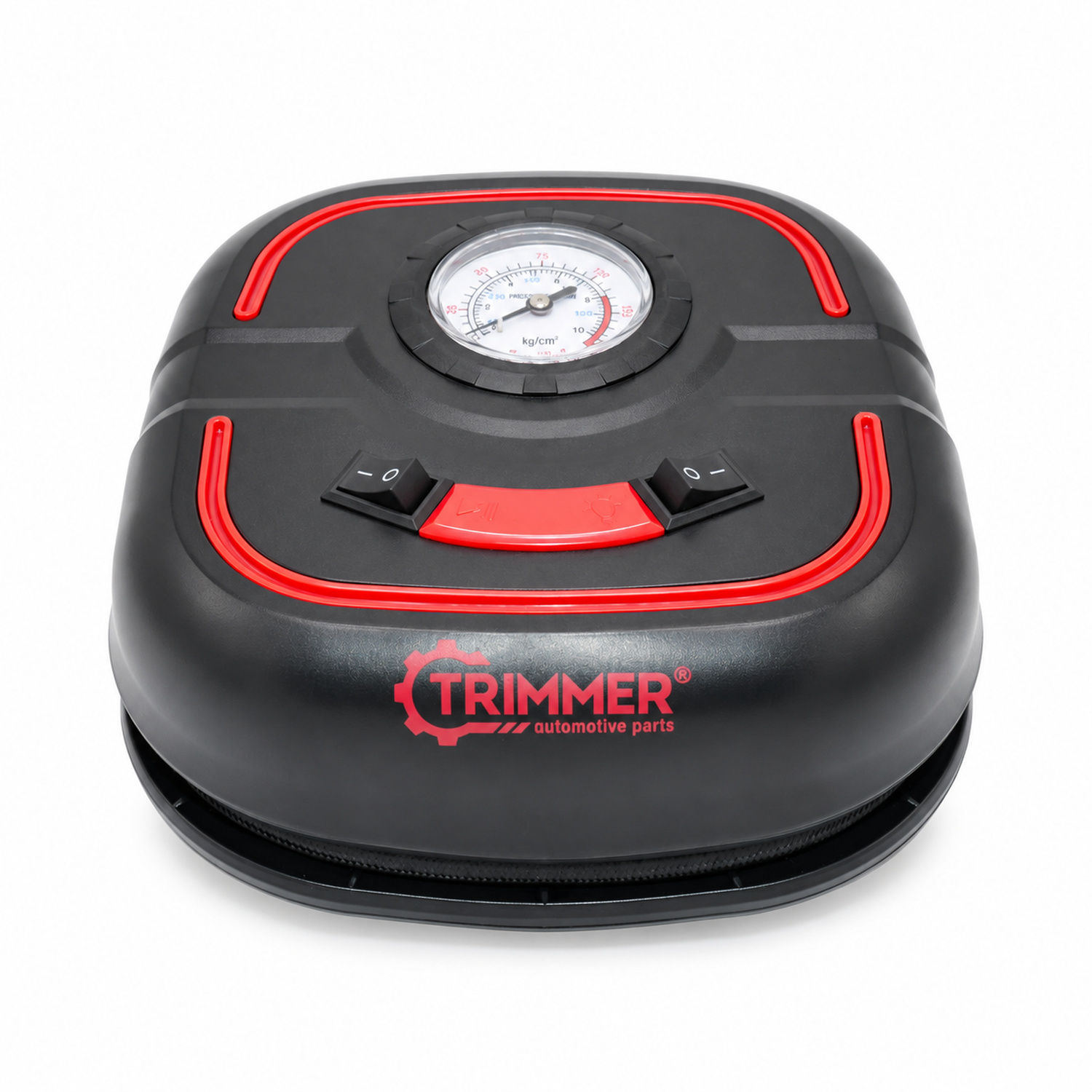 Compresor auto 12V, manometru mecanic, lampa LED, TRIMMER