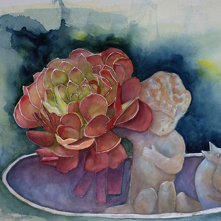 SandraMeleSucculentandCherub.jpg