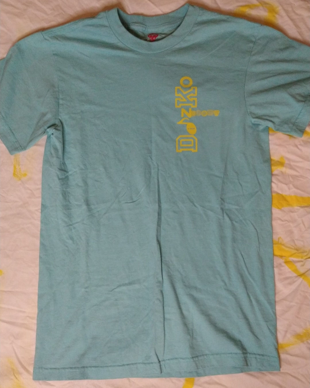 Ice Green and Yellow DizKo Zhoomy Logo Mesh 