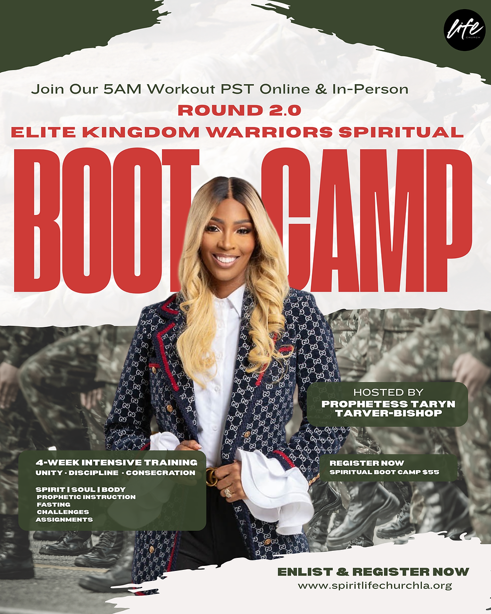 Elite Kingdom Warrior's Spiritual Boot Camp 2025 (OCTOBER)