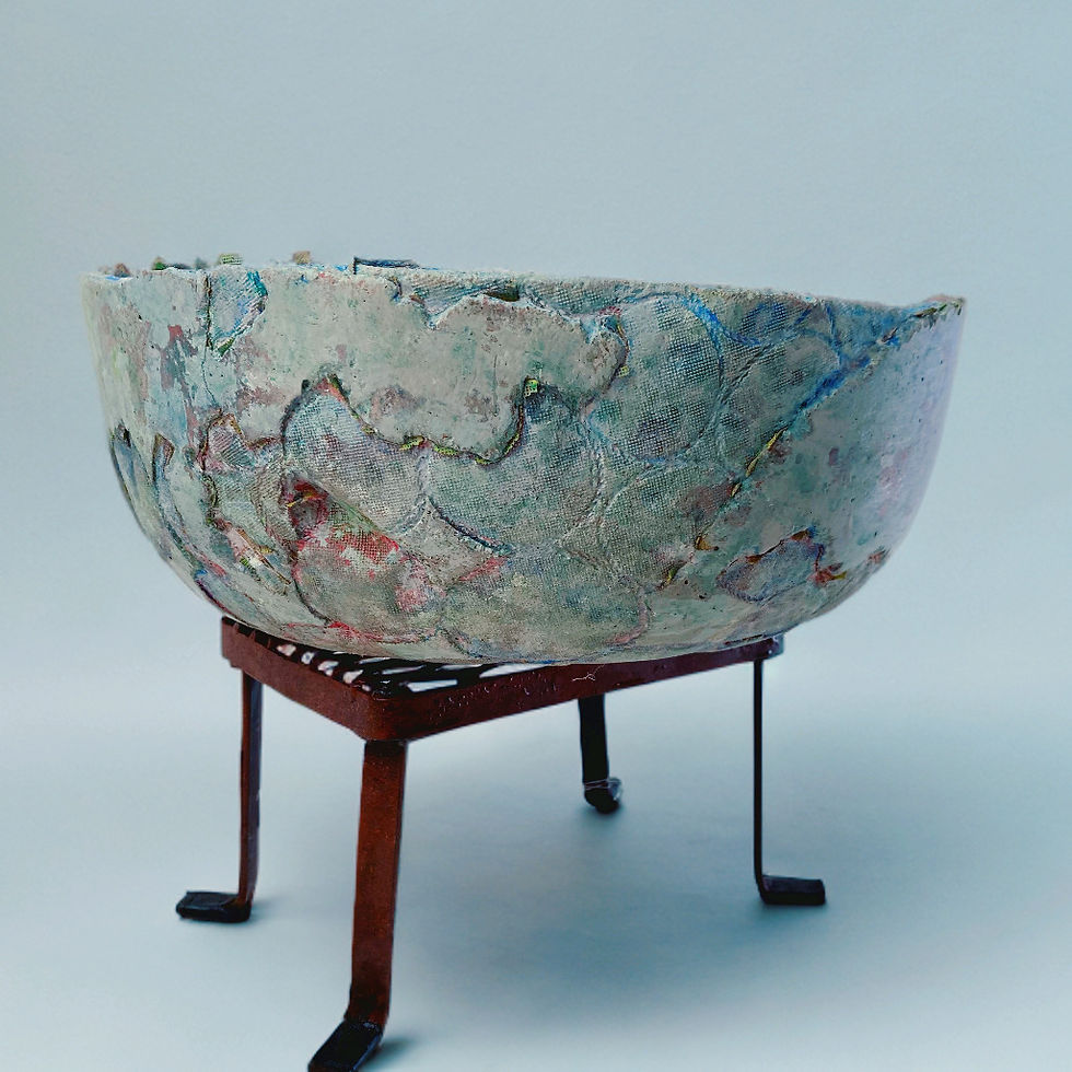 Thumbnail: Celestial Mosaic - Concrete Decorative Bowl