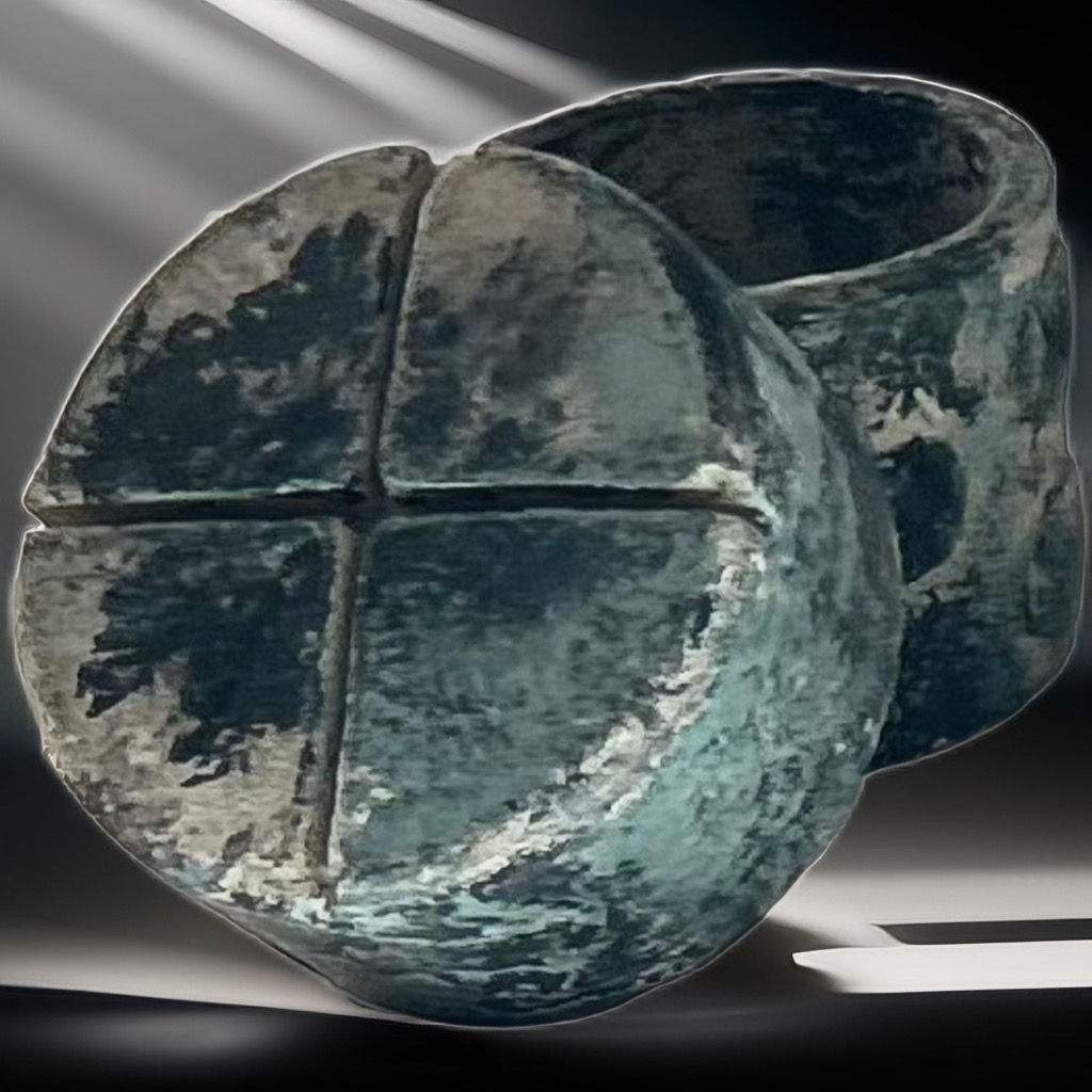 Concrete Round Business Card Holder