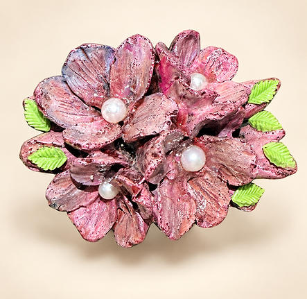 Pearl Garden handmade decorative cabinet knob by Sculptured Couture