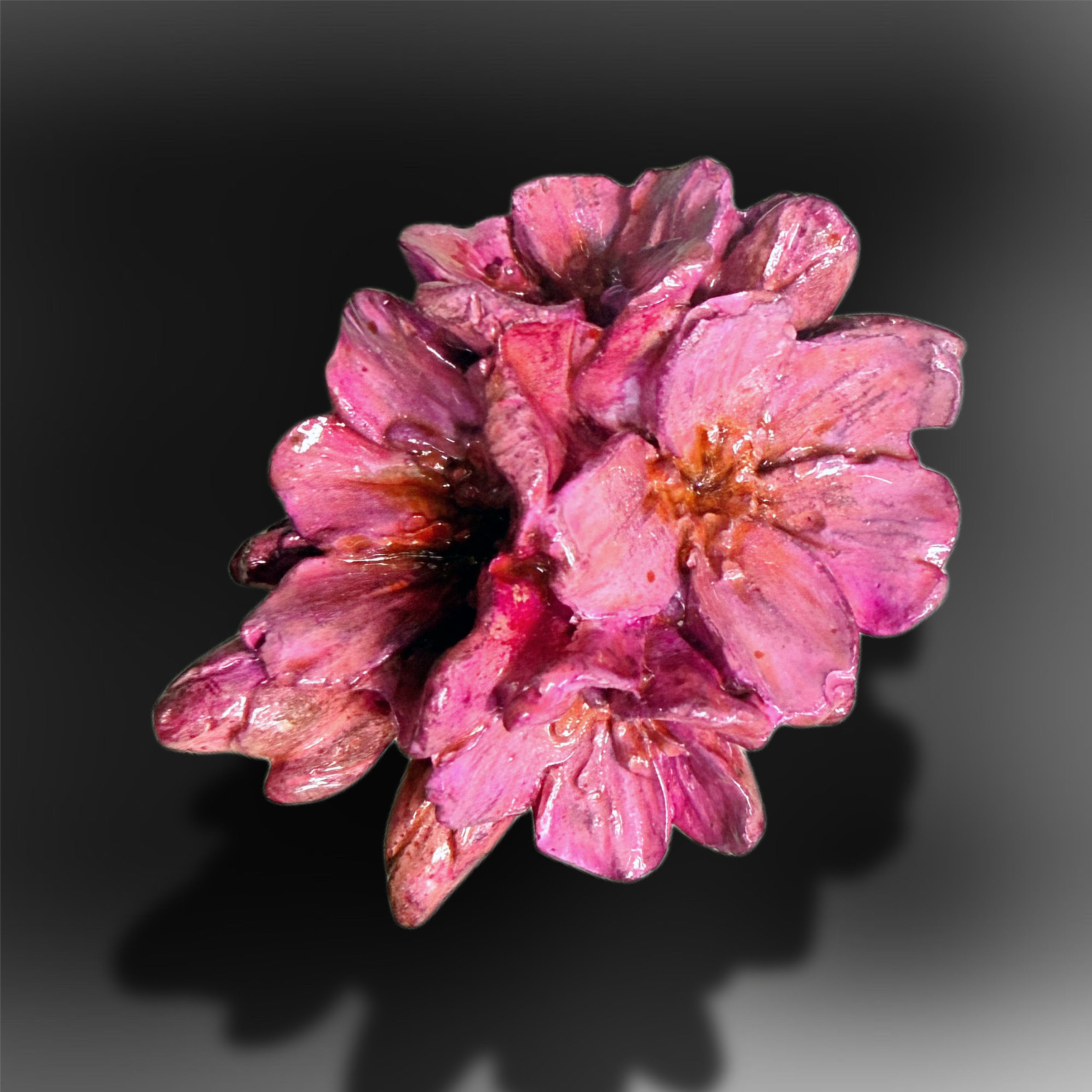 Floral Cabinet Pull / Passionate Pink