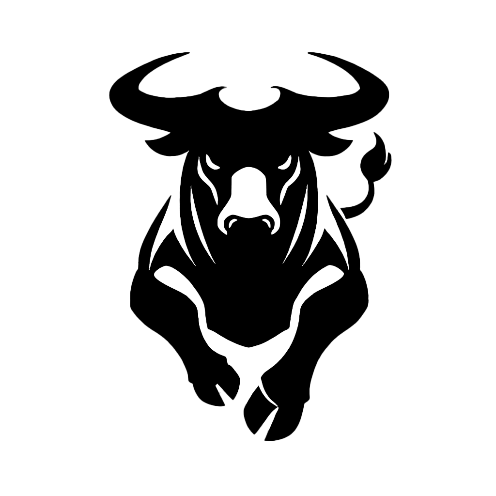 Raging Bull Logo (Transparent Black).png