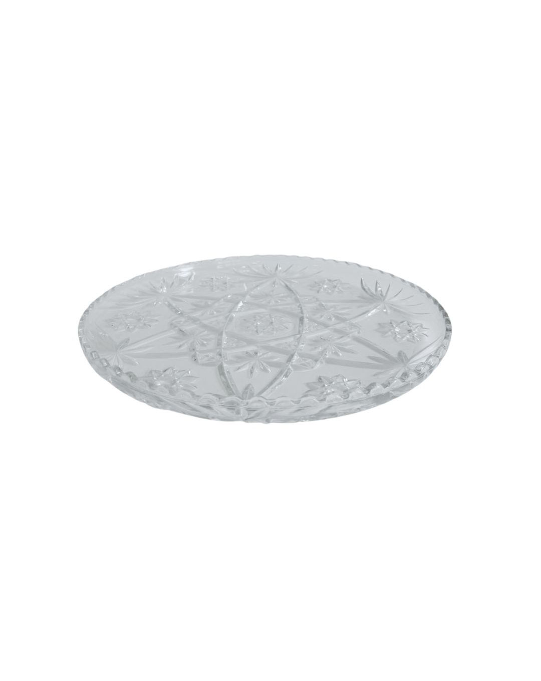 Large Round Crystal Tray