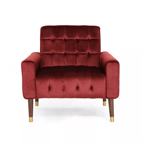 Burgundy Velvet Chair | Material Girls