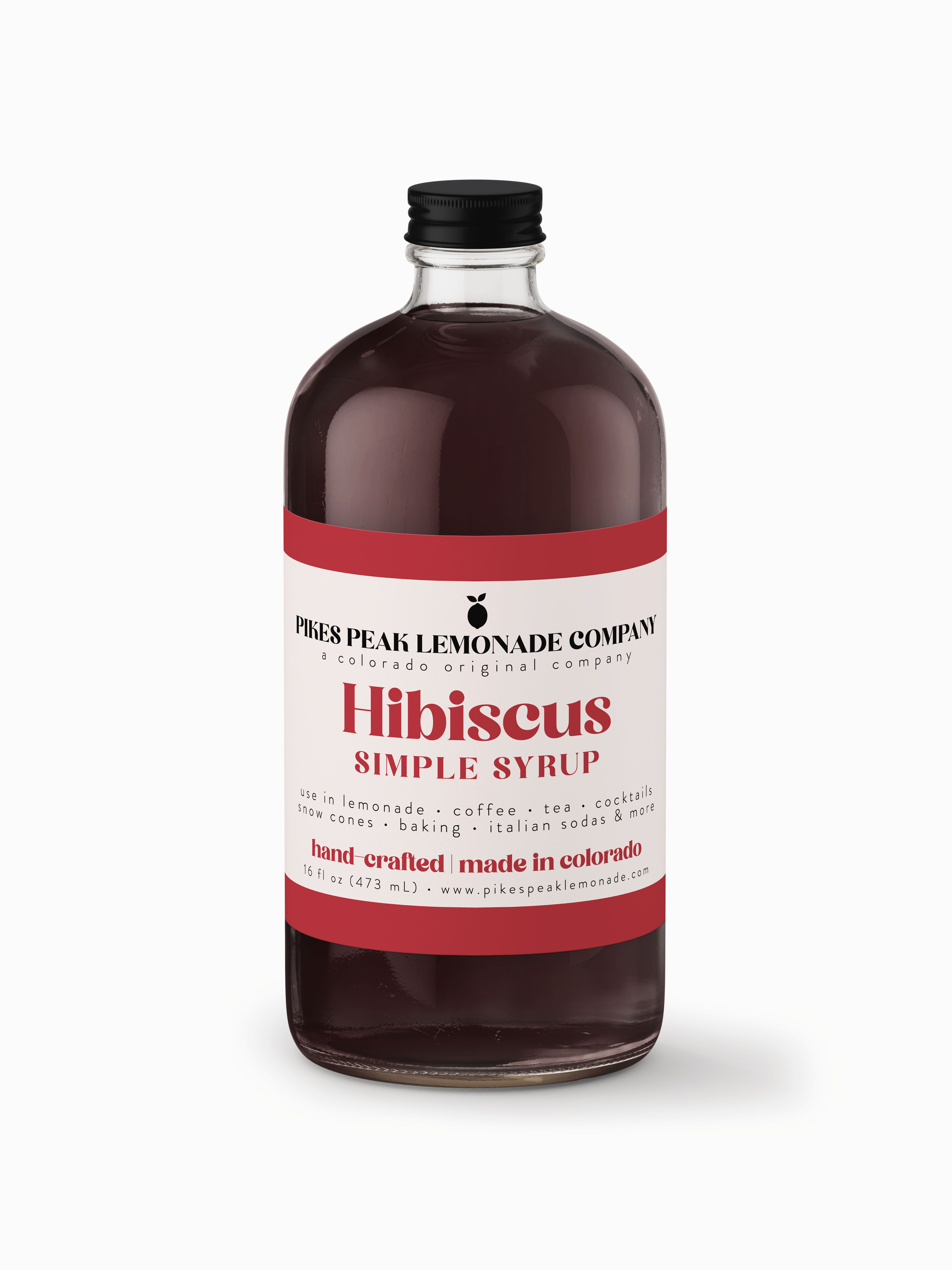 Hibiscus Simple Syrup • 16oz