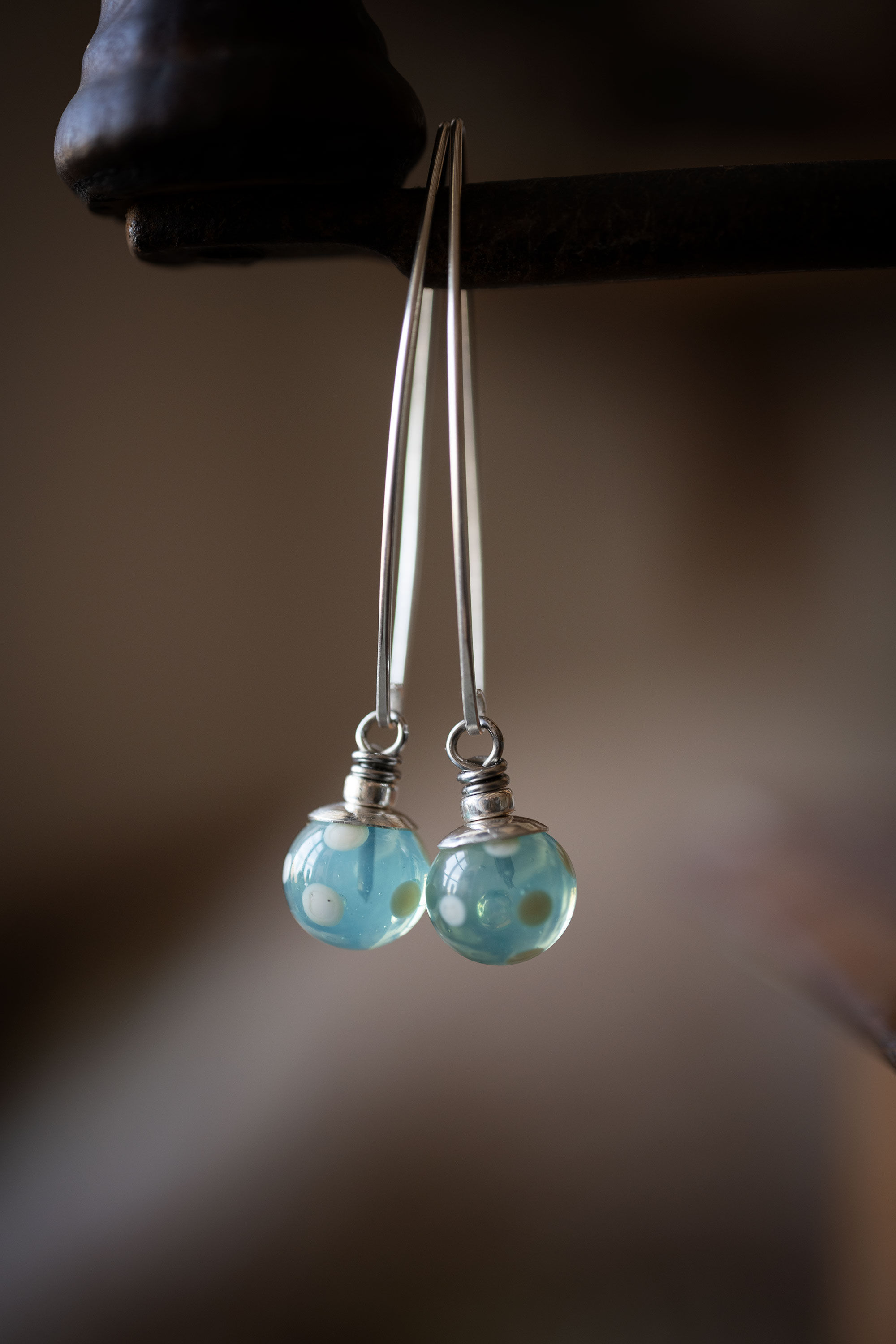 SUR COMMANDE • les p'tites polka • lagon • verre et argent