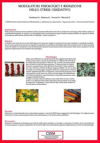 modulatori fisiologic, stress ossidativo