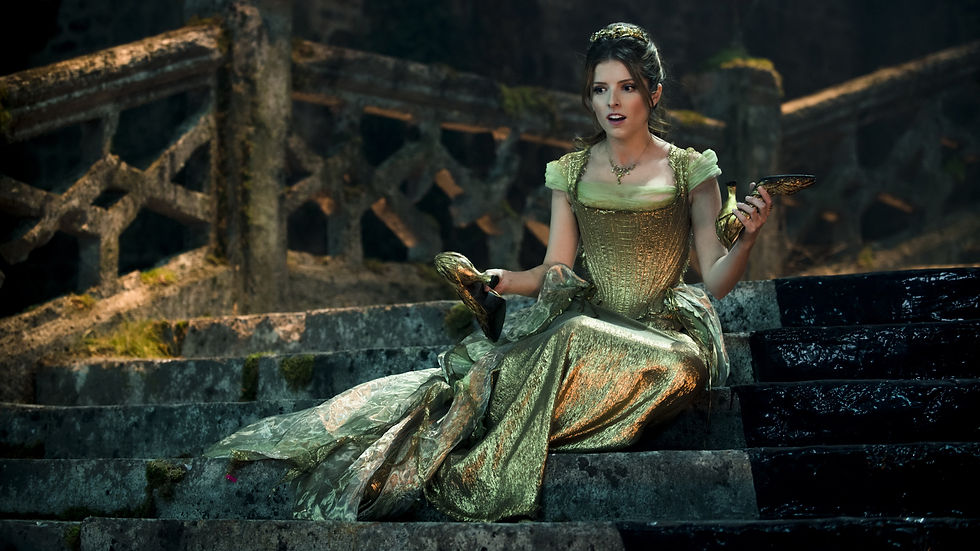 Anna Kendrick como Cinderela em Caminhos da Floresta