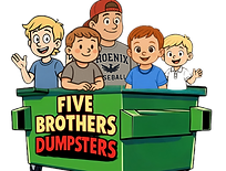 Five Brothers Dumpsters logo - family-owned roll-off dumpster rental service in Lebanon, TN.