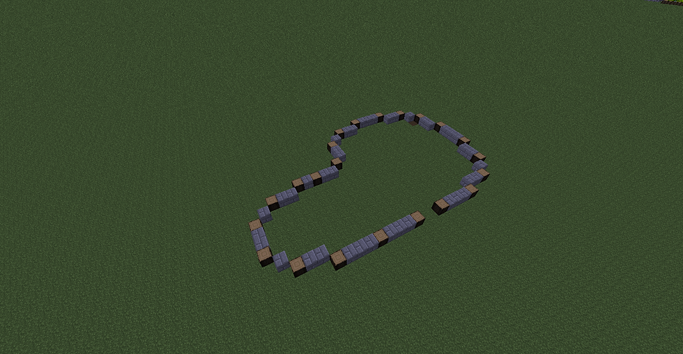 Etape 2 : Base en stone brick !