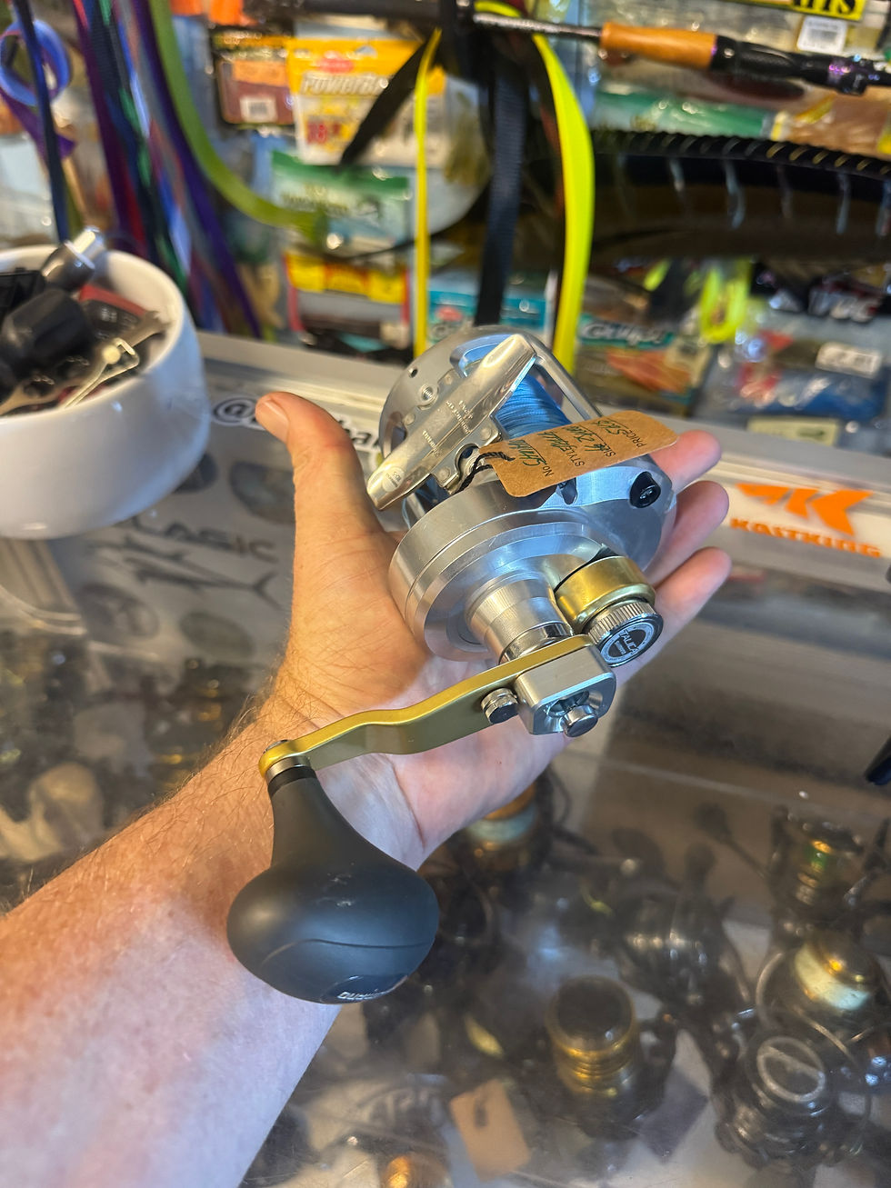 Thumbnail: Shimano Talica 16II two speed conventional fishing reel 