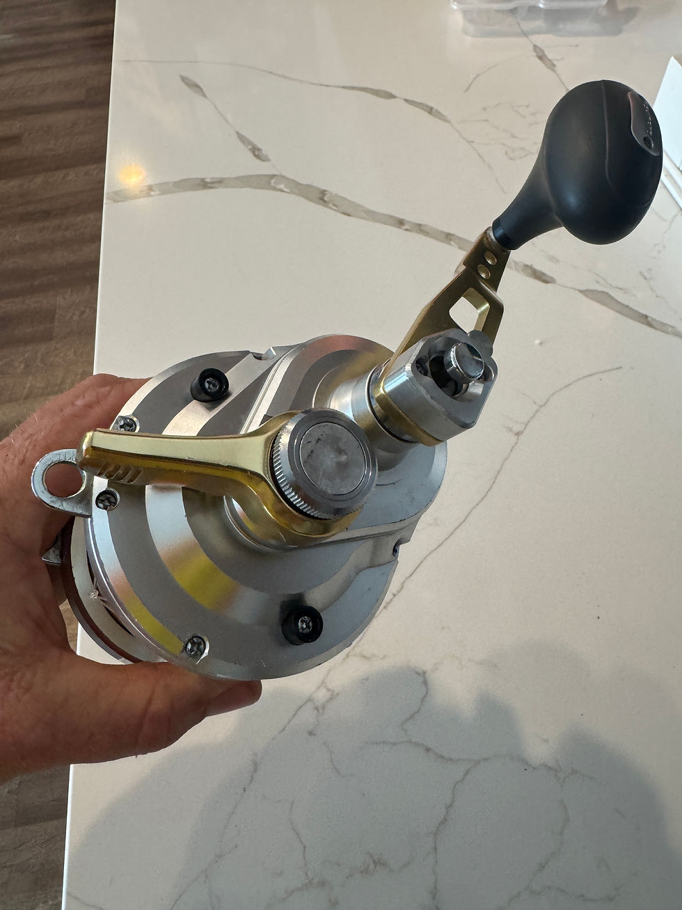 Thumbnail: Shimano Talica 20II two speed salt water fishing reel. Conventional 