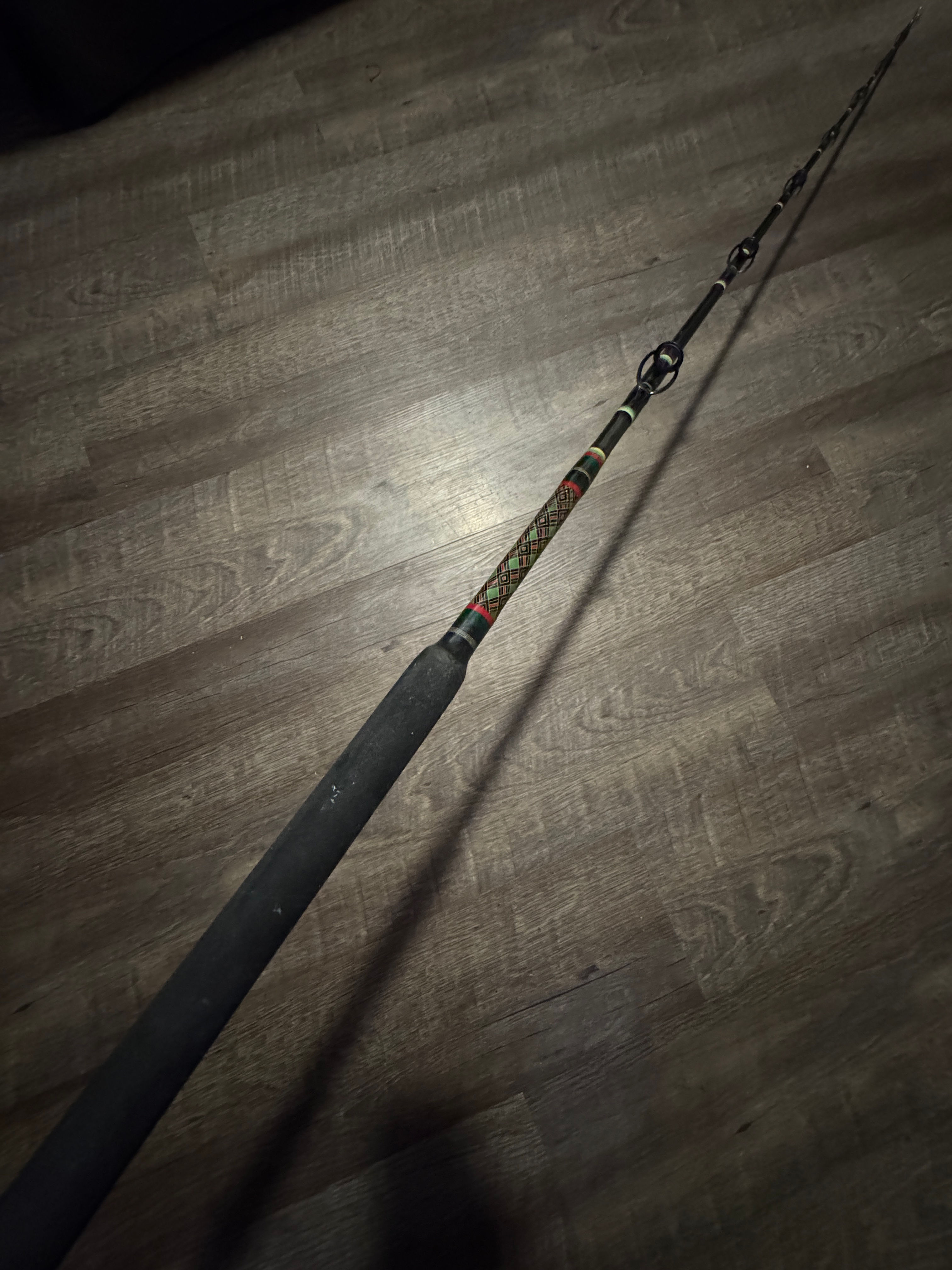 Calstar GF 6’6” 25-60 conventional salt water rod.