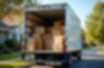 Noble Moves team perfectly packing and neatly organizing fragile and heavy items in U-Haul truck