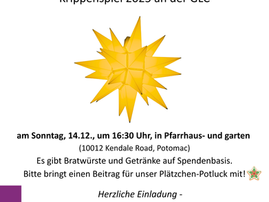 💫Unser Krippenspiel am 3. Advent - herzliche Einladung! 💫