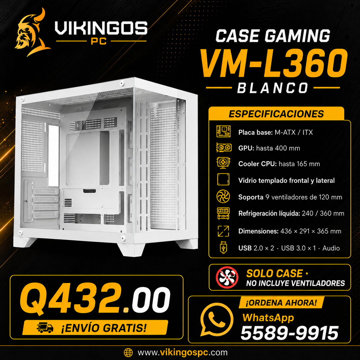 Case PC , VM-L360 BLANCO
