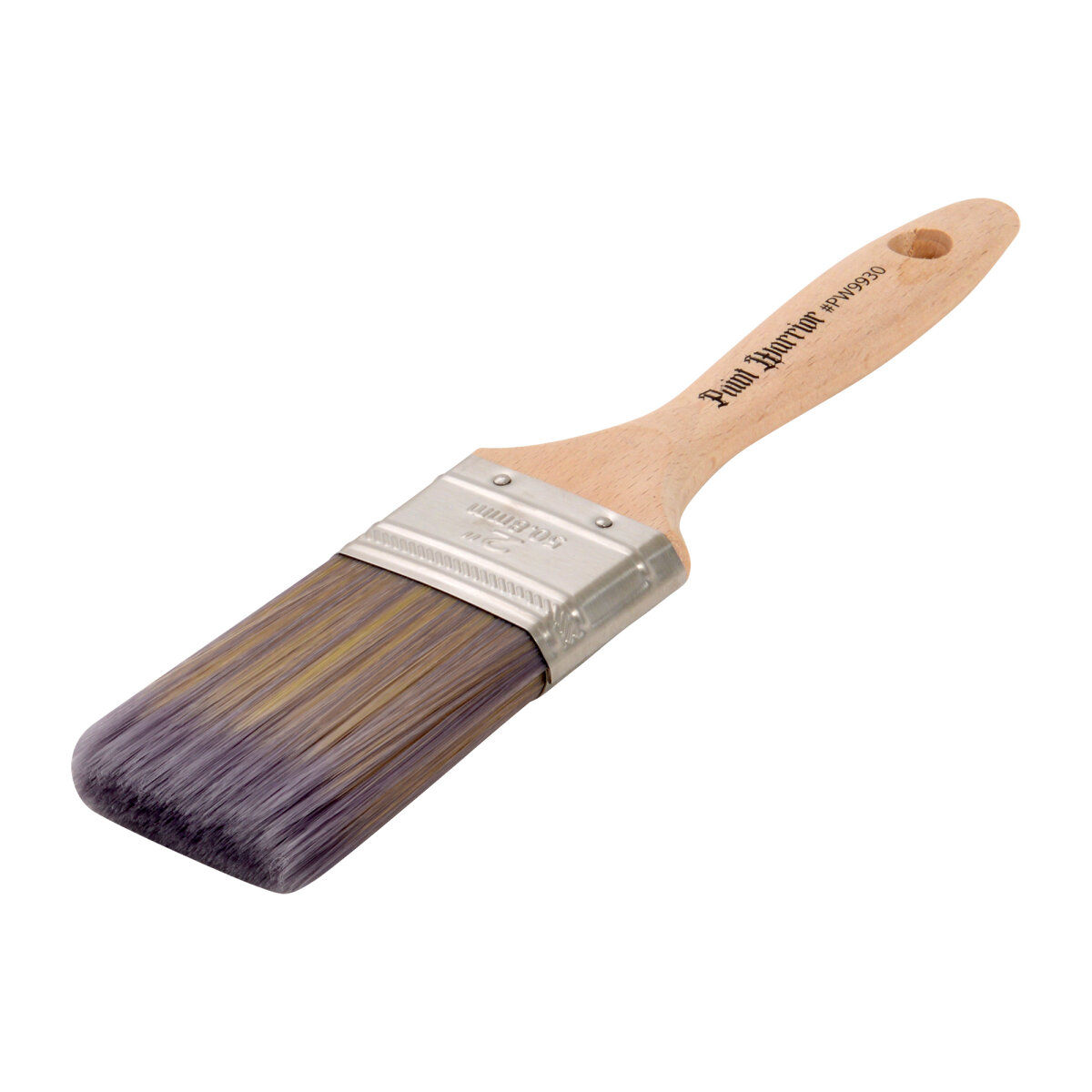 Paint Warrior Flat Beaver Tail Handle Brush