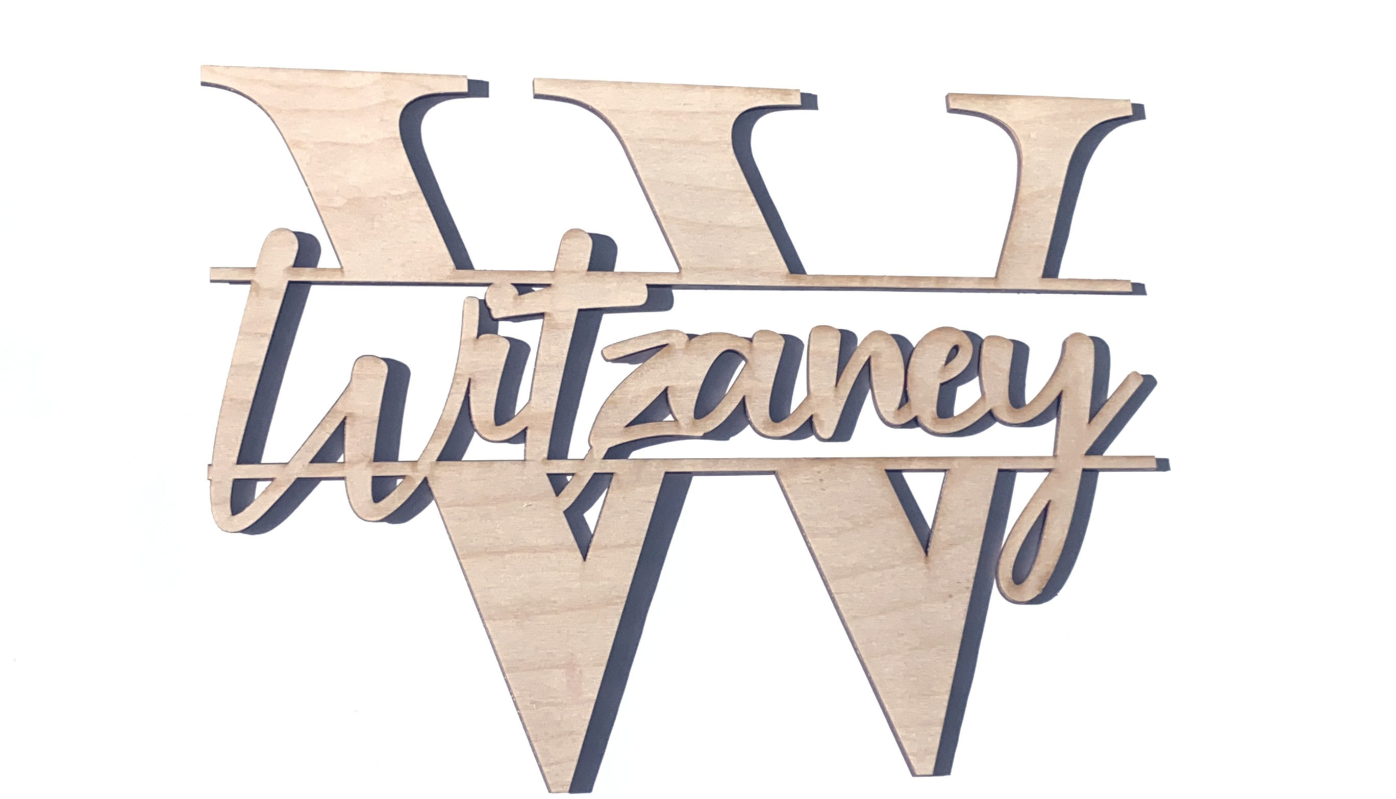 Modern Style Monogram Name