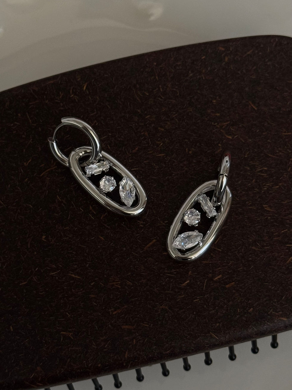 Thumbnail: Sade Silver Earrings