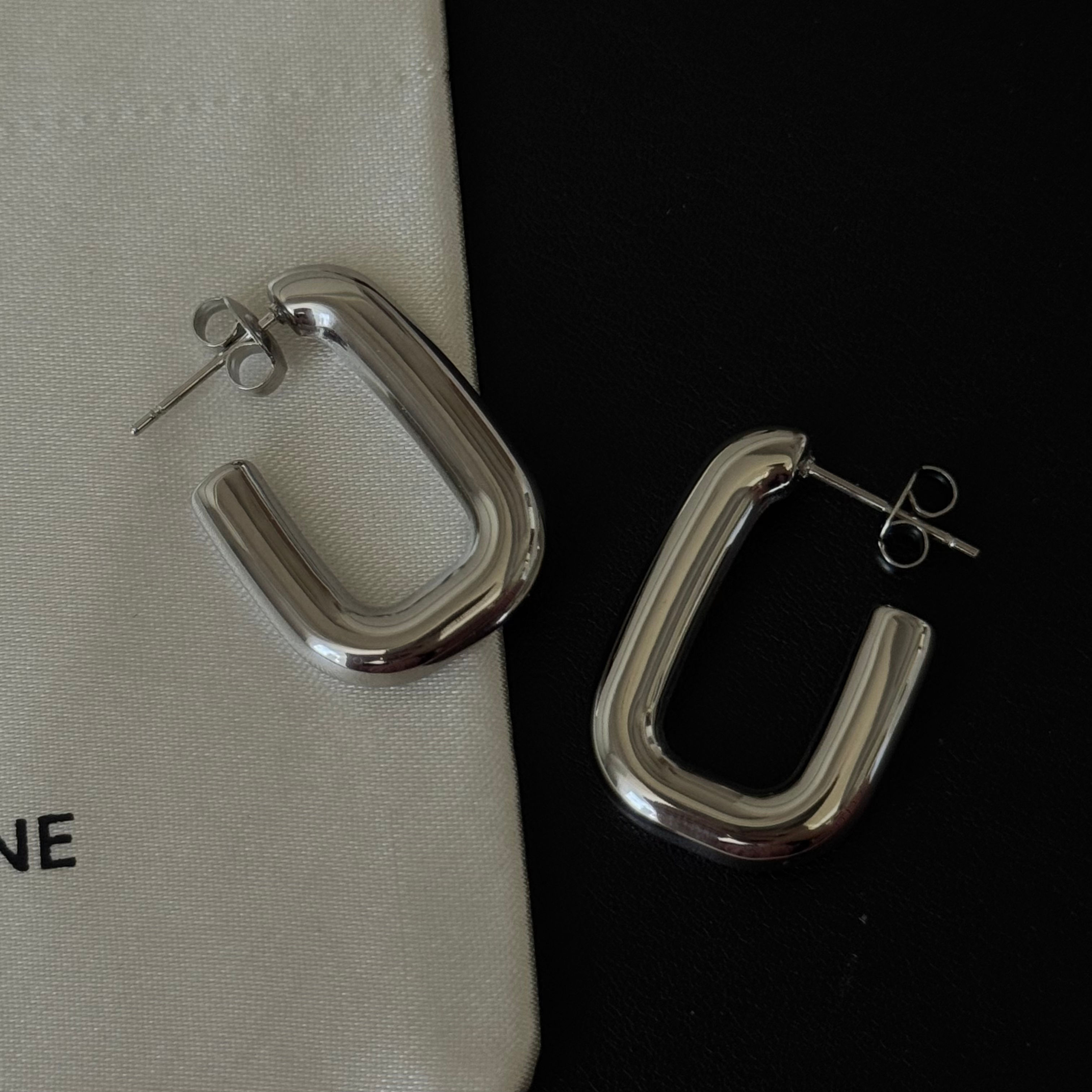 Palmer Silver Hoops